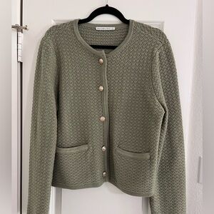 Abercrombie & Fitch green cardigan